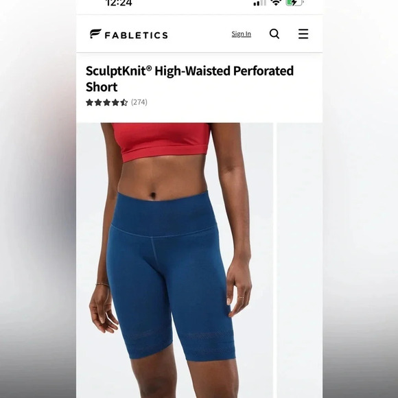 Sculptknit by fabletics shorts - Picture 5 of 5